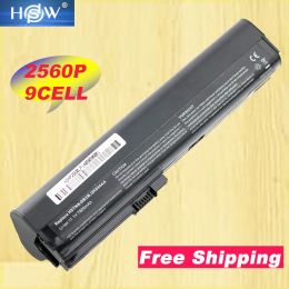 Batteries HSW 9cell 7800mah laptop battery for HP SX06XL,SX09 FOR HP EliteBook 2560p,2570p ,HSTNNUB2L,QK644AA bateria akku