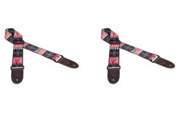 NAOMI 2PCS Guitar Strap Guitar Accessories Adjustable Shoulder Strap Black Red For Acoustic Guitar6237035