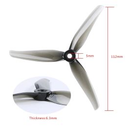4pairs-8pc Nazgul F5 5135 5.1X3.5X3 R5 5136 5.1X3.6X3 5140 5.1X4X3 3-Blade PC Propeller for FPV Racing Freestyle 5inch Drones