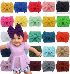 2021 Kids Hair Accessories Polyester Foam Cloth Bow Headband Baby Girls Knitting Headbands Children039s Headdress G4EQLYE3571910