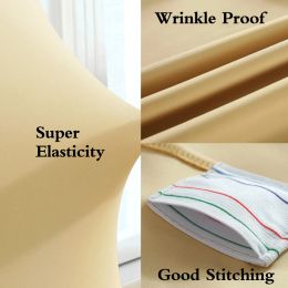 9pcs Wedding Chair Covers Reusable Spandex Stretch Slipcover for Restaurant Banquet Hotel Dining Party Universal Chair Covers