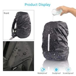 Backpack Rain Cover 25-70L Reflective Waterproof Outdoor Sport Night Cycling Safety Light Raincover Case Bag Hiking Camping