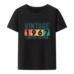Made In 1967 Vintage T-Shirt. Born 1967 50Th Year Birthday Age Year dady dad Gift Top T Shirt Any Logo Size Hip Hop T Shirt