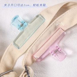 Colorful Transparent Acrylic Binder Clip Planner Clip Paper Clamp Organizer Office File Clamps Holder office School Supplies