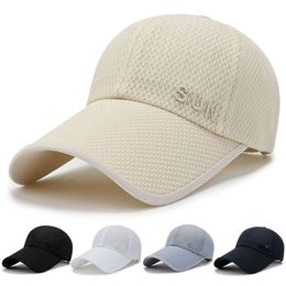 Hat Men's Korean Version Trendy Breathable Mesh Duckbill Women's Summer Baseball Travel Sun Hat