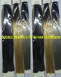 Brazilian virgin 100 human hair products 1203903926039039 U tip in hair extension 1g per strand and 100g per pack2179832