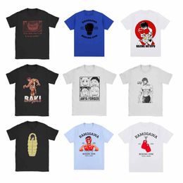Luxurys Designer Men's T-Shirts Anime Hajime No Ippo Kamogawa Boxing Gym T Shirt Men Women Makunouchi Takamura KGB Graphic T-Shirts Clothing Harajuku Streetwear