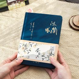 Notebooks Colour Inside Page Notebook Chinese Style Creative Hardcover Diary Books Weekly Planner Handbook Scrapbook Beautiful Gift
