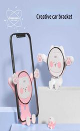 Cute Gravity Car Phone Holder Mobile Stand Smartphone GPS Support Mount For IPhone 13 12 11 Pro 8 Samsung Xiaomi Redmi LG8032526