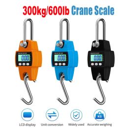 Digital Hanging Scale 660LB 300KG Heavy Duty Fish Crane Scale for Luggage Weight Suitcase Hunting Farm Bike Bow Fishing Weight S