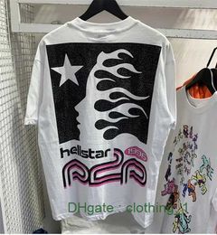 Mens Designer Long T Shirts Women short sleeve Hellstar Studios Records Crewneck tee Print Men Casual Street Top IAQQ