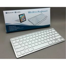 Keyboards 87 key Aluminium metal bluetooth wireless white magic keyboard Mobile tablet accessories for tablet macbook laptop mobile phone