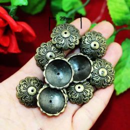 Vintage Zinc Alloy Antique Flower Washers For Wooden Box Case European Furniture Nails Pushpin,100pcs