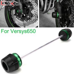 For Kawasaki Versys650 VERSYS 650 2015 2016-2022 2023 Motorcycle Front Wheel Fork Frame Slider Protector Axle Fork Crash Slider