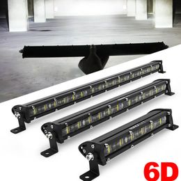 NAO 6D Lens Super Slim Led Light Bar 8" 14" 20" inch Driving Fog Lamp For Motorcycle Offroad SUV ATV Tractor Led Work Light