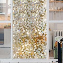 Window Stickers Sequin Dots Decorative Film Anti Look Static Cling Living Room Bedroom Glass Door Wallpaper Home Decor