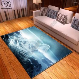 Carpets Carpet Horse Pattern Square Anti-Skid Area Floor Mat 3D Rug Non-slip Dining Room Living Soft Bedroom