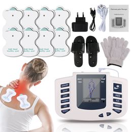 8Mode EMS Acupuncture Body Massager Eletric Muscle Stimulator Physiotherapy Tens Digital Pulse Massage Machine Health Care Relax