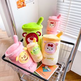 2024 Wholesale Cute Stuffed Anime Animal Doll Plush Toys Milk Tea Cup Pillow Toys Home Decoration 14 Styles Sent By Sea