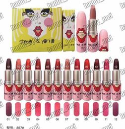 Factory Direct DHL New Makeup Lips NOM857 Liptstick Matte Liptstick12 Different Colors9964204