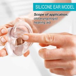 1Pc Silicone Clear Ear Model Practise Piercing Tools Ear Stud Display Tool Body Jewellery Ear Model Teaching Hearing Aid Supplies