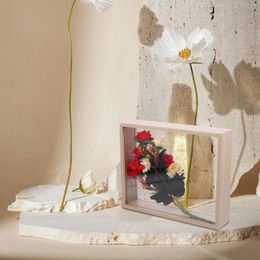 Frames Small Display Case DIY Dried Flower Ornament Picture Frame Flowers Holder Decor