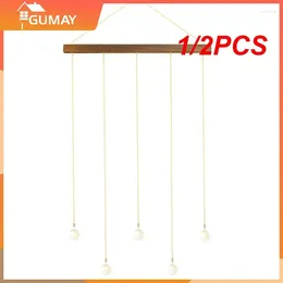 Frames 1/2PCS Large 50cm Wooden Stick Hanging Po Display Macrame Wall Pictures Organiser Home Decor With Wood Clips And Post