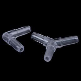 10Pcs 2Way/3Way Clear Aquarium Tube Connector Air Valves Fitting Fish Tank Oxygen Tube Straight Tee Quad Folded Angle Tap
