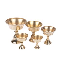 Multi-Size Golden Copper Alloy Candle Holder Candlestick Candelabrum Home Decor Art Candle Holder For Party