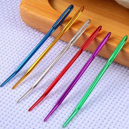 Bent Tip Big Eye Bent Needle Needlework Crafts Sewing Aluminum Multisize Crocheting Hooks Crochet Needles Knitting