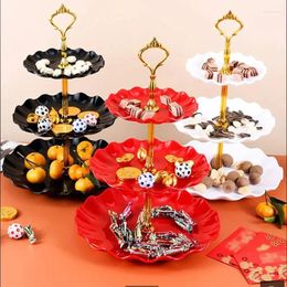 Party Supplies 1/2PCS European Style Three Layers Cake Stand Tray Can Hold Candy Easy Access Home Decoration