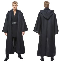 Obi Wan Cosplay Anakin Fantasy Movie Space Battle Jedi Disguise Costume Robe Cloak 3 Colours Adult Men Cosplay Fantasia Outfits