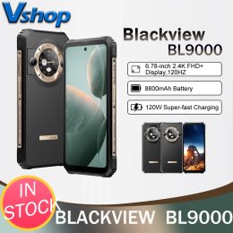 Blackview BL9000 Rugged Phone 12GB+512GB IP68/IP69K 6.78" 2.4K FHD+ Dual Display 50MP 8800mAh 120W Android 13 5G NFC Smartphone