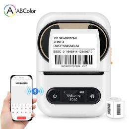 Printers E210 Wireless Bluetooth Thermal Label Printer Inkless Mini Pocket Printer Selfadhesive Label Maker Home Use Office iOS Android