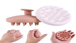 Hair Brushes Silicone Head Body Scalp Massage Brush Shampoo Washing Comb Shower Bath SPA263p8150809