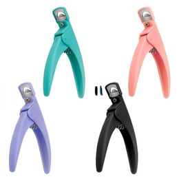 U-Shaped French False Nail Scissors Professional Stainless Steel Head Nail Clipper Acrylic Gel French False Nail Tips Clipper