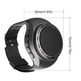 USB Rechargeable Wrist Watch Speaker Cool Lighting Bluetooth-compatible Sports Music FM Radio 500mAh Bicycle Audio