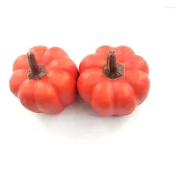 Decorative Flowers 25PCS 4cm Artificial Pumpkin Decoration Fruit Vegetable Crafts Pography Props Halloween Christmas Family Gathering