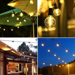 G40 LED Bulb String Lights Garden Outdoor LED Fairy Lights Garlands Street Ramadan Waterproof Holiday Wedding Show Tree Lamp