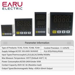 New Intelligen Digital PID Thermostat SSR Relay Output Universal Input Heating Cool Temperature Controller Regulator 110VAC 220V