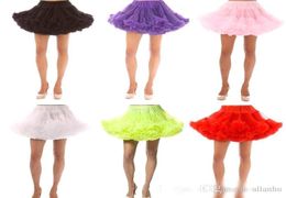 Tutu Petticoat No Hoop layers Tulle Wedding Ball Gown Short Mini Gown Underskirt Crinoline For Cocktail Prom Party Homecoming Dres6866360