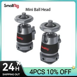 Megaphone Smallrig 1/2 Pcs Mini Ball Head with Removable Cold Shoe Mount Mounts Monitor Lights and Video Accessories to the Camera 2948