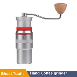 SUS420 High Quality Manual Coffee Grinder Mini Portable Adjustable New Coffee Accessories Hand Grinder Mill Titanium Alloy 49MM