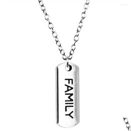 Pendant Necklaces 1Pcs Family Long Necklace Phone Supplies For Jewellery Handmade Chain Length 43 5Cm Drop Delivery Pendants Otjds