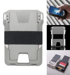 New EDC Wallet CNCMachined Aluminium RFID Blocking Card Bag Card Cases Money Organizers7611876