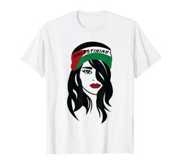 100% Cotton Palestinian Women Palestine Flag Palestinians Woman Scarf TShirt MEN WOMEN UNISEX T Shirts Size S6XL 240409