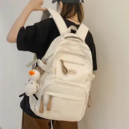 Backpack Fashion School For Women Waterproof Nylon Rucksack Teenager Large Capacity Student Bag Travel
