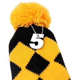 Golf Headcover Set Golf Club Head Covers For Driver Fairway Wood Hybrid With Number Tags