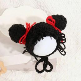 Dog Apparel Cute Pet Headwear Accessories Cat Knitted Hat Breathable Headdress Cap Puppy Headgear Cosplay