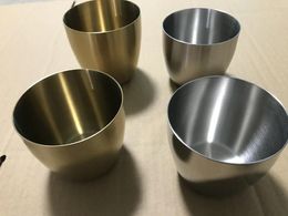 Mugs 240ml/300ml 304# Food Grade Stainless Steel Water Cup Single Layer Thickening